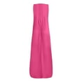 thumbnail image 4 of Robes Maxi Sans Manches Amples pour Femmes, Robe Longue Décontractée avec Poches, 4 of 5