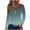 Army Green, variant on LYXSSBYX Long Sleeve Shirts for Women Women's Casual Gradient Long Sleeve V-Neck Tops