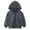 Black, variant on Mercatoo Boys Girls Casual Stripe Slightly Hooded Zip Up Cotton Jacket, Kids 𝐒tretch Outdoor Clothing Pocket Cardigan Coat