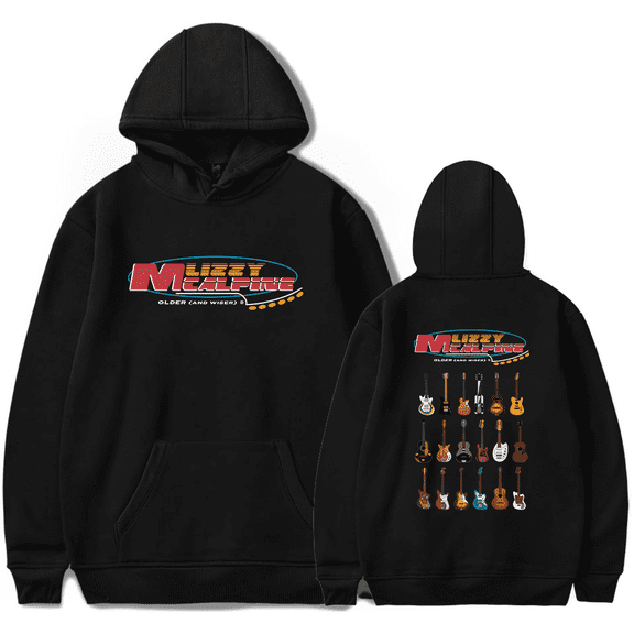 Lizzy McAlpine Merch Older and Wiser Guitar Hoodie Long Sleeve Album Tour Pullovers Casual Outfits Unisex