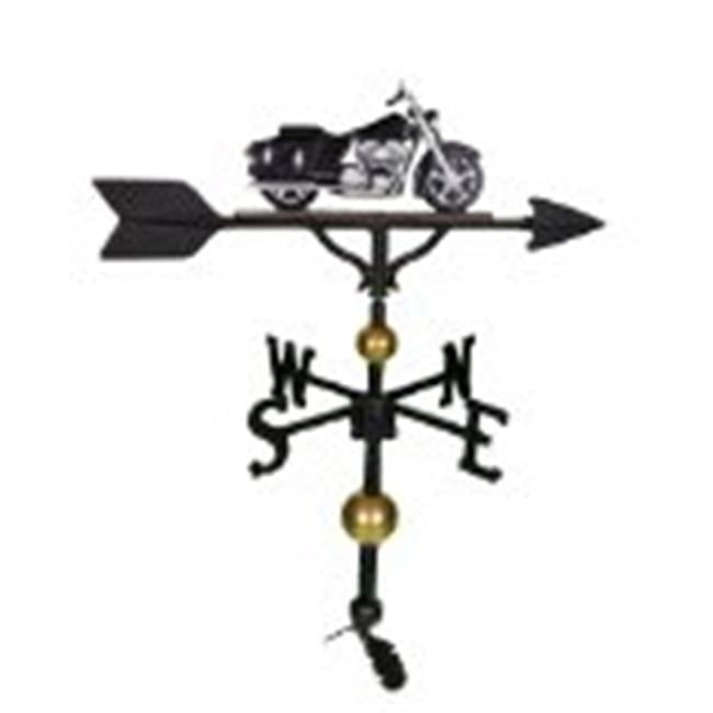 Montague Metal Products 32-Inch Deluxe Weathervane with Satin Black Owl Ornament 