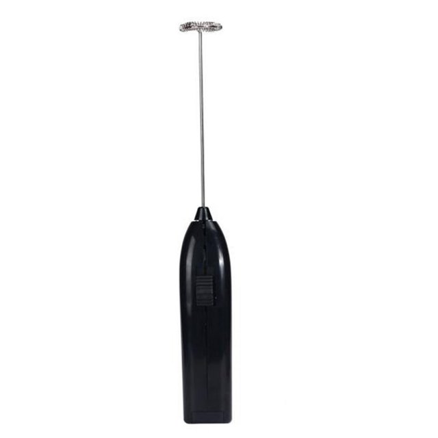 Electric Milk Mixer Drink Foamer Milk Coffee Frother Portable Mini Mixer Machine for Latte Cappuccino Hot Chocolate Frappe Black
