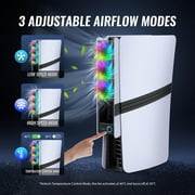 Cooling Fan For PS5 Pro/for PS5 Slim Disc & Digital Edition, Cooling Fan External Fan Cooler Quiet Cooler Fans for PS5 Pro/Slim Disc & Digital Edition (gray)