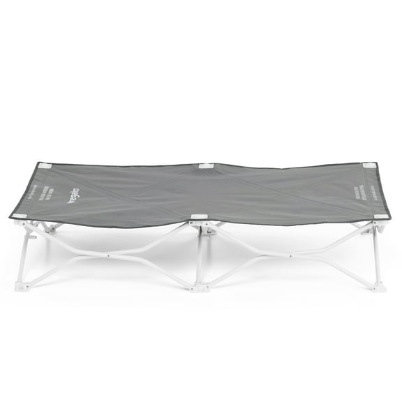 Regalo Gray Toddler Bed, Portable My Cot, 48" L x 24.5" W, Ages 2-5