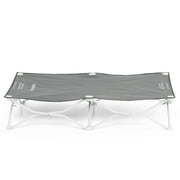 Regalo My Cot Portable Toddler Bed, Lightweight Foldable Travel Bed for Kids, Gray/White Legs