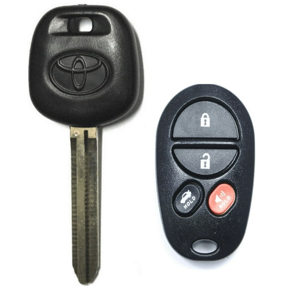 Toyota Transponder Chip Key 44D Dot   4 Button Keyless Remote Trank GQ43VT20T VLS