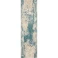 thumbnail image 2 of Nourison Maxell Abstract Ivory/Teal 2'2" x 7'6" Area Rug, (2x8), 2 of 6