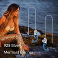 thumbnail image 5 of DOLIOX 925 Sterling Silver Threader Earrings for Women Sterling Silver Through Long Chains Earrings Jewelry Gifts for Women, 5 of 10
