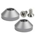 thumbnail image 1 of Miulika 2Pcs Mechanical Keyboard Feet Metal 22mm with Screws, Professional Accessories Grey, 1 of 9