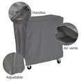 thumbnail image 5 of Patio Waterproof Cooler Cart Cover - Outdoor Ice Chest Protective Covers Fits Most 80 QT Drink Cooler on Wheels Outside Bar Cart or Beverage Cart Rooling Party Cooler,34.4x19.2x31.6inch,Gray, 5 of 9