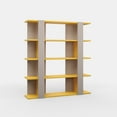 thumbnail image 5 of Ada Home Decor Beecroft 4 Tier Bookcase, Mocha/Mustard, 5 of 7
