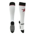 thumbnail image 1 of Calcetines de ciclismo Unique Bargains, absorbentes de sudor y desodorantes, anti-fricción, negro y blanco, talla única, color neutro con puntos y rayas., 1 of 6