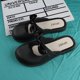 thumbnail image 5 of Zapatillas Baotou de estilo veraniego para niños, pantuflas planas con lazo de color liso a la moda para niñas pequeñas, pantuflas para padres e hijos, 5 of 6