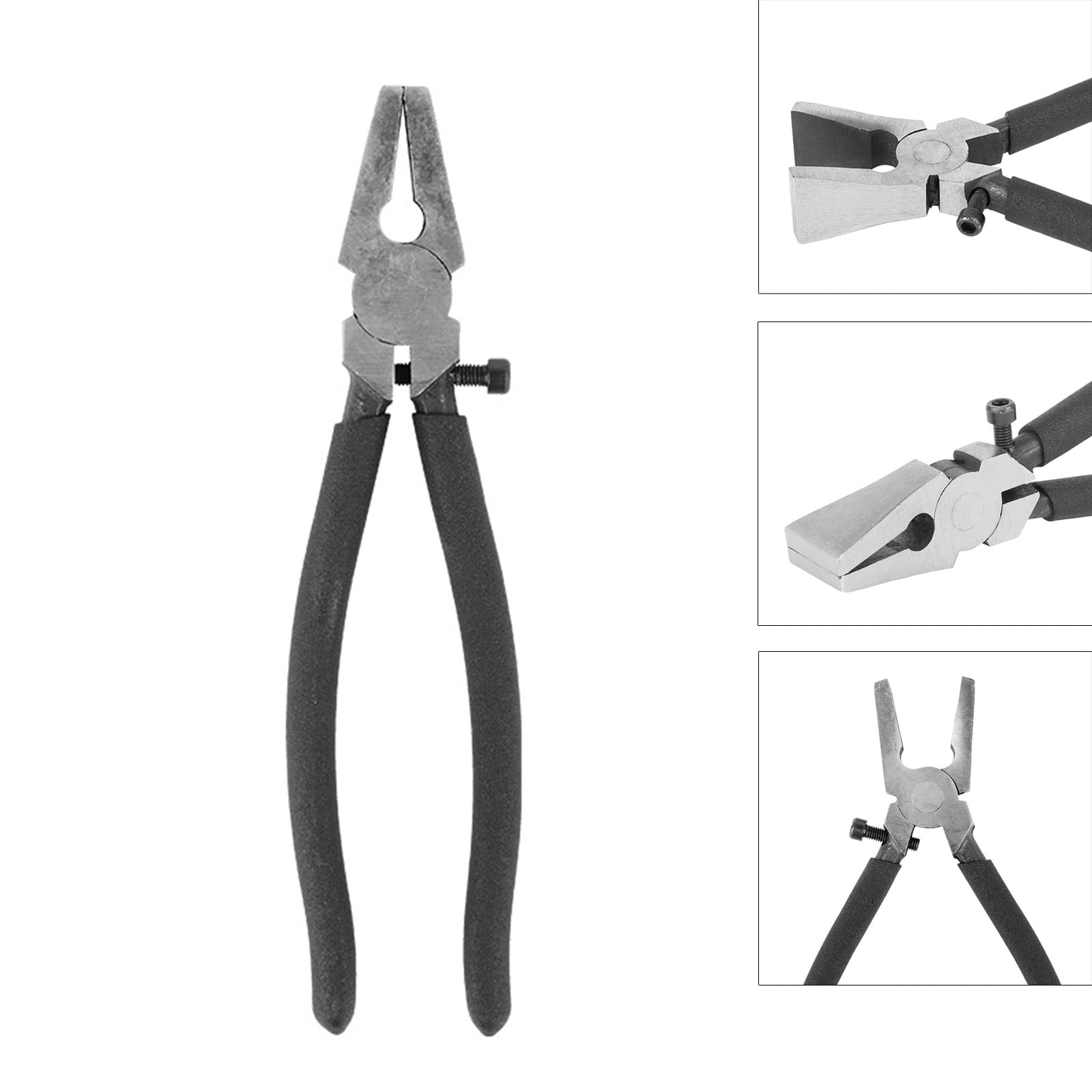 Black-handle Wire Drawing Pliers Big-head Pliers Wire Drawing Pliers with Adjustment Function Used for Jewelry
