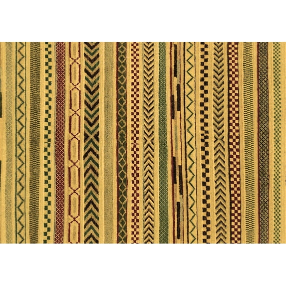 Ahgly Company Indoor Rectangle Abstract Brown Modern Area Rugs, 5' x 8'