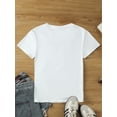 thumbnail image 3 of Chic T-Shirt Décontracté à Imprimé Cœur Léopard pour Femmes - Col Rond, Manches Courtes, Mélange de Polyester Respirant, Haut d'Été Semi-Transparent avec Ajustement Extensible, Lavable en Machine - Parfait pour Printemps/été/automne, 3 of 6