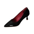 thumbnail image 2 of Vibrex Women's Low Heel Pumps Fashion Solid Color Shallow Mouth Pumps Shoes Pointed Toe Slip-on Classic Pumps for Partying Wedding, 2 of 6