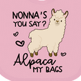thumbnail image 4 of Inktastic Nonna's You Say Alpaca My Bags Boys or Girls Baby Bib, 4 of 4