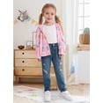 thumbnail image 6 of Usaibhir Toddler Baby Girls Fall Clothes Fleece Jackets Hooded Zip Up Cute Prints Fuzzy Coats Size 12M-6T, 6 of 11