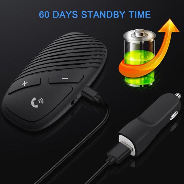Speakerphone 5.0 Sun Shield Car Hands Free Phone Speakerphone Support Four Languages Accessory