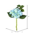 thumbnail image 3 of Vickerman 15" Short Stem Artificial Blue Hydrangea Featuring 2 Blossoms (3 per pack), 3 of 3