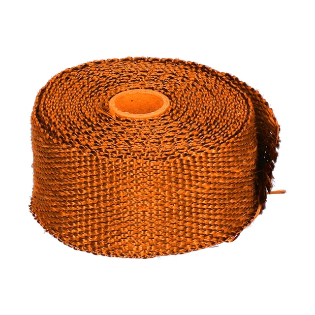 Exhaust Heat Wrap, Multifunction Durability Exhaust Pipe Tape Insulation Tape Glass Easy Use For Car Motorcycle For Car Lovers Red,Orange,Brown