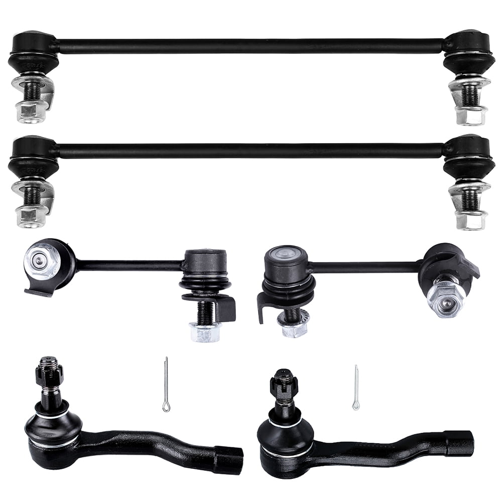 SCITOO 6pcs Suspension Kit Front Rear Stabilizer Sway Bar End Link  Outer Tie Rod End Compatible fit Infiniti FX35 FX45 2003 2004 2005 2006 