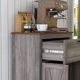 thumbnail image 2 of Farmhouse Style Gray Storage Cabinet with Anti-tipping Feature / Ideal for Living Room Organization, 2 of 6