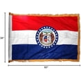 thumbnail image 2 of Indoor Missouri State Flag Kit - 7ft Pole - Spear Metal, 2 of 4