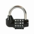 thumbnail image 4 of 2 Pcs Gym Locker Lock 4 Digit Combination Lock Your Own Word 4 Letter Lock for Gym Sports Locker, Safety Padlock for Sports Locker, Toolbox, 4 of 5
