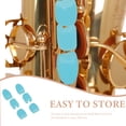 thumbnail image 2 of Miangastore Saxophone Side Key Pad PP Blue Musicians Protective 6Pcs 1.1x0.6x0.4In, 2 of 8