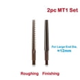 thumbnail image 1 of MT 1/2/3/4/5 Morse Conique Douille Main Alésoir Rugueuse Finition Grossière Fine Ensemble, 1 of 8