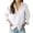 White, variant on Clearance! Lisingtool Womens Cardigan Fashion Women Long Sleeve Solid Turn-Down Collar Casual Tops Button Shirts White Promotion Sale