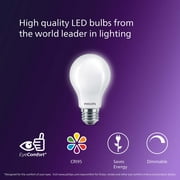 Philips Ultra Definition LED 60-Watt A19 Light Bulb, Frosted Daylight, Dimmable, E26 Base (4-Pack)