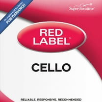 Super Sensitive Bulk Red Label Cello A Single String 1/2 Medium