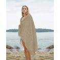 thumbnail image 2 of Brown Farmhouse Beach Towels Oversized Super Absorbent, Vintage Country Monochrome Textured Lightweight Bath Towel Quick Dry Sets For Bathroom/Pool/Rv Camping/Beach Play/Gym Room/Picnic 30"x60", 2 of 8