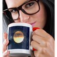 thumbnail image 2 of 3drose, Misty Moon and Stars - Astronomy, 15oz Two-tone Red Mug, 2 of 6