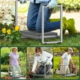 thumbnail image 6 of Garden Kneeler and Seat, 10.2" Wider Heavy Duty Thick Gardening Bench for Kneeling and Seat - Multifunctional Kneeler Bench, Gardening Gifts for Women, Seniors Grandparents, Gray, 6 of 13