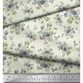thumbnail image 2 of Soimoi Rayon Fabric Leaves & Floral Artistic Printed Craft Fabric by The Yard 56 Inch Wide, 2 of 3