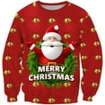 thumbnail image 2 of Jamsmile Toddler Boys Hoodies Christmas Santa Claus Lined Pullovers Long Sleeve Crewneck Fall Warm Little Boys Sweatshirts, 2 of 4