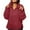 🔥 Wine, variant on Sentmoon Light Jacket Womens Winter Coat Family Gift Women's Solid Oversized Puffer Jacket Womens Quilted Lightweight Winter Warm Pullover Stand Up Collar Buckle Fall and Winter Coat with Pockets