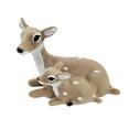 thumbnail image 2 of AuroraX Bohemian Christmas Decoration Khaki Decorative Plastic and Artificial Wool Figurines 2025 Pastel Deer Family for Home,Xmas Gifts Decor, 2 of 5