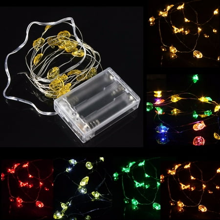 Chirstmas Deals 4.5V Waterproof IP67 2M 18 LED String Fairy Lights Battery For Chirstmas Xmas Santa Claus Lamps Party Wedding Curtain Lighting Battery Charge ()