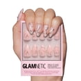 thumbnail image 1 of Presiona Uñas Glamnetic Astro Semitransparente en forma de espiral plateada, 1 of 6