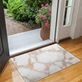 thumbnail image 2 of White Rose Gold Marble Door Rugs,Washable Non Slip Door Mats Indoor,Decorative Door Mats,Entry Mat Indoor for Entrance,Bedroom,Kitchen,Bathroom,17"x30", 2 of 6