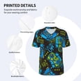 thumbnail image 3 of Rateoe Play Game Pattern Men’s Baseball Short Sleeve Polo Shirt, Midweight Men's Shirt Golf Shirt Polo Shirts Quick Dry Short-4X-Large, 3 of 7
