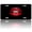 Glossy Red Lips, variant on 1pc Polished Aluminum License Plate Tropical Jungle Suitable All Vehicles, Scratch-resistant, Waterproof and Rustproof, Pre-drilled, Unisex, Perfect Gift, Car Accessory, Holiday Decor