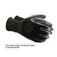 thumbnail image 3 of SHOWA Atlas 370B Nitrile Palm Coated General Purpose Work Glove, Black, XX-Large Pack of 12 Pairs, 3 of 6