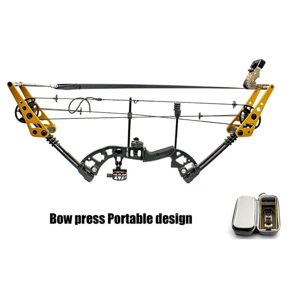 Archery Compound Portable Bow Press Open Tool String Replacement with Tool Case