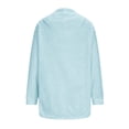 thumbnail image 5 of BLTIBY Womens Fleece Sweatshirts Hoodies Casual Pullover Long Sleeve Thermal Soft Fuzzy Tops Winter Blouse Sky Blue XL, 5 of 9